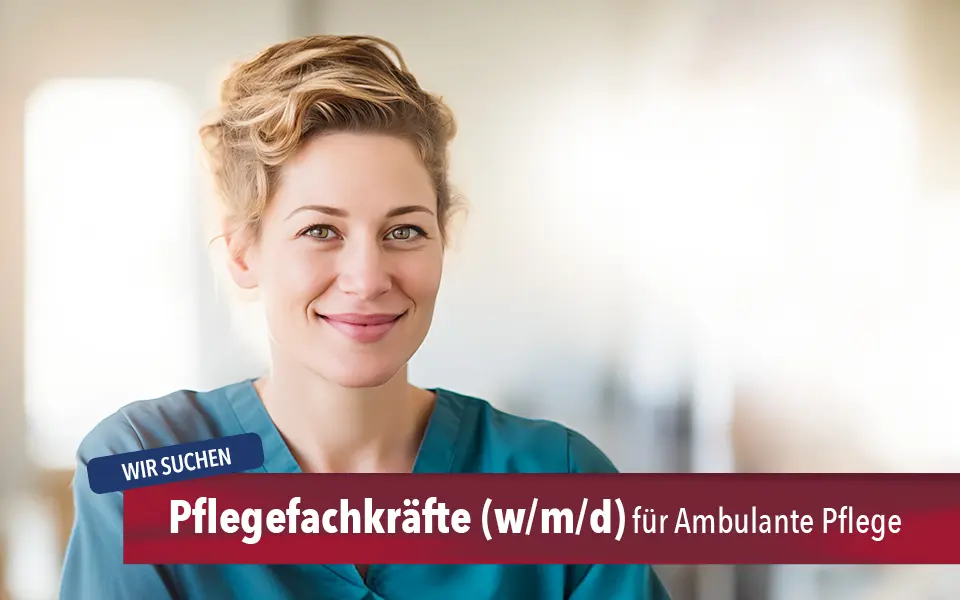 Keyvisual Pflegefachkraft (w/m/d) für Stellenanzeige